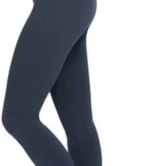 SPANX Navy Blue Leggings Full Length High Rise Wide Waistband Size XL - Picture 3 of 4